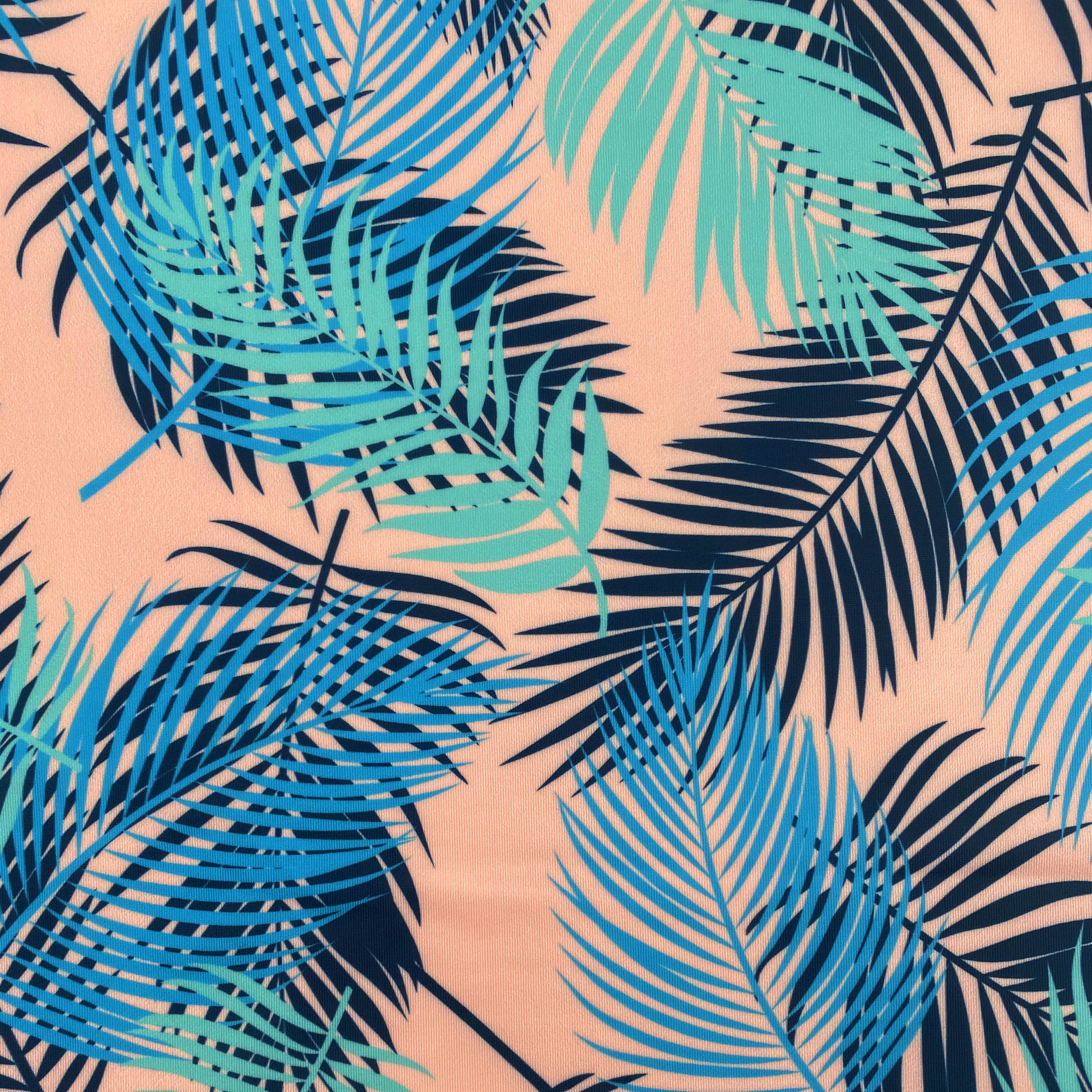 86%-Polester 14%-Elastane Peso-200gsm Width-155cm Folha de poliéster impressa em folhas tropicais